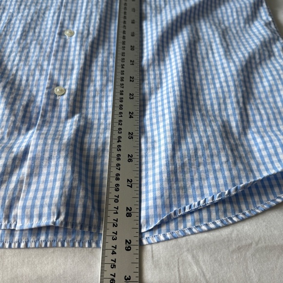 Boss Hugo Boss Men's Gingham Check Long Sleeve Button Up Shirt Blue‎ 41(16) - Picture 13 of 15